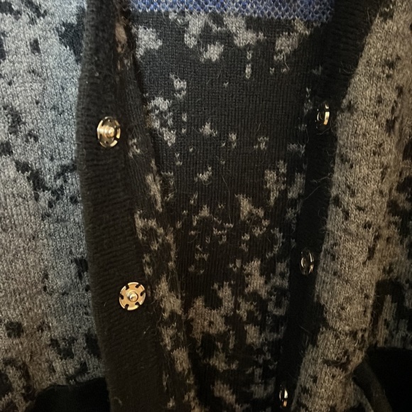 Speckled blue to grey ombré cardigan - Picture 5 of 5